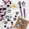 34Pcs Dental Care Theme Silicone Beads Set DIY Beaded Necklace Bracelet Decoration Pen Jewelry Pendant Etc. Holiday Birthday Gift