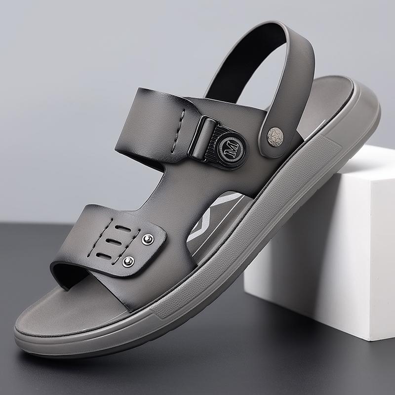 Мода Популярный Тренд Уличные Удобные Противоскользящие На Мягкой Подошве Мужские Сандалии Модный Новый Мужские Летние Дышащие Повседневные Пляжные Туфли