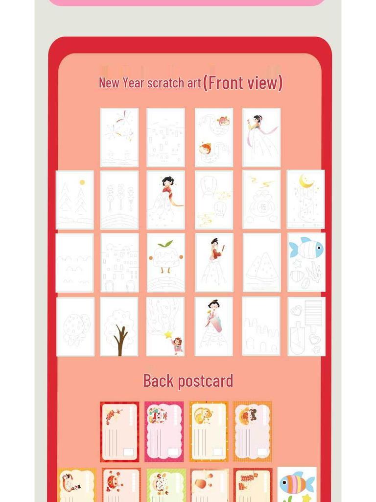 Kids' Rainbow Scratch Art DIY Pointillism Bookmarks & Postcards