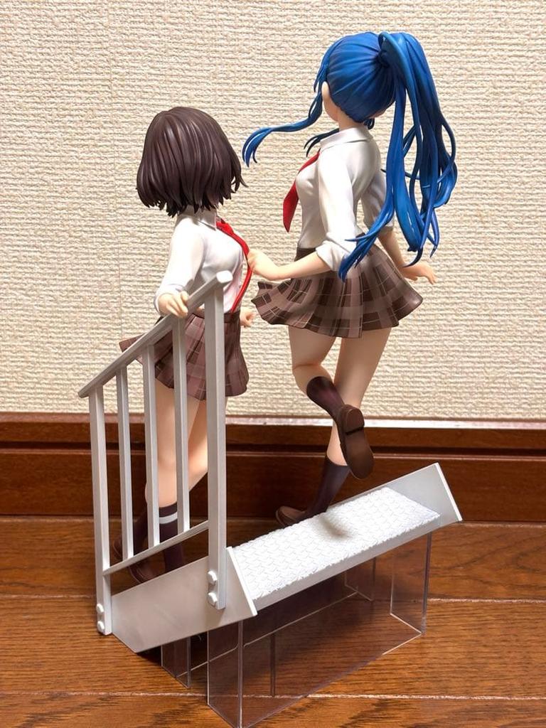 [USED] Kotobukiya Weak Character Tomozaki-kun Figures with Bonus Face Parts: Hinami Aoi and Nanami Minami