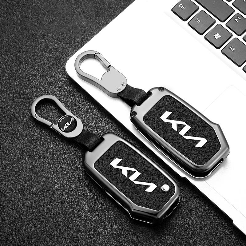 Чехол-брелок из цинкового сплава и кожи для автомобильного ключа Kia Ceed 2023 CD Forte 2018 2019 2021 Cerato 2019 K3 Gt Seltos Sportage 2020 Sorento hbsp50