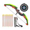 Interactive LED Bow & Arrow Toy - 70cm Bow, 13 Suction Arrows, Quiver