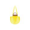 Сумка-шоппер Le Pliage Filet 38, однотонная ткань с кожаной сеткой, большая женская сумка-тоут, флуоресцентно-желтый 10121HVH174