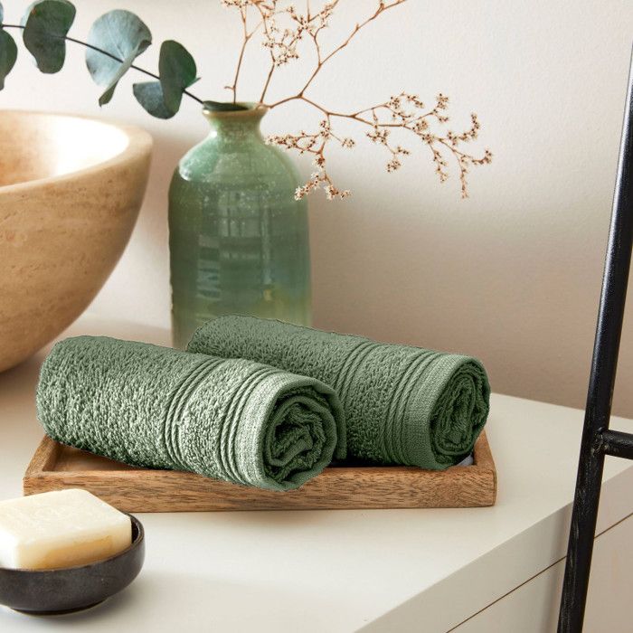 Set of 2 Guest Towels "Spa" 30 X 50 Cm / 400 Gr/m² - "Spa" Rosemary