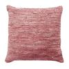 Skin Woven Leather Cushion - 45 X 45 Cm - Powder Pink