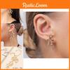 Alloy Gold Womens Earrings With Coral Animal Motif For Fashion And Parties