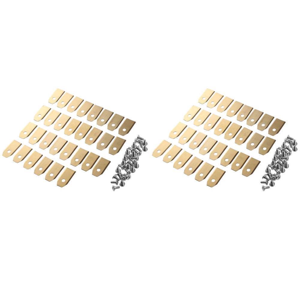 18-60 шт. Набор режущих лезвий для газонокосилки Лезвие триммера из нержавеющей стали Совместимо со сменными лезвиями для косилок Gardena/Yardforce