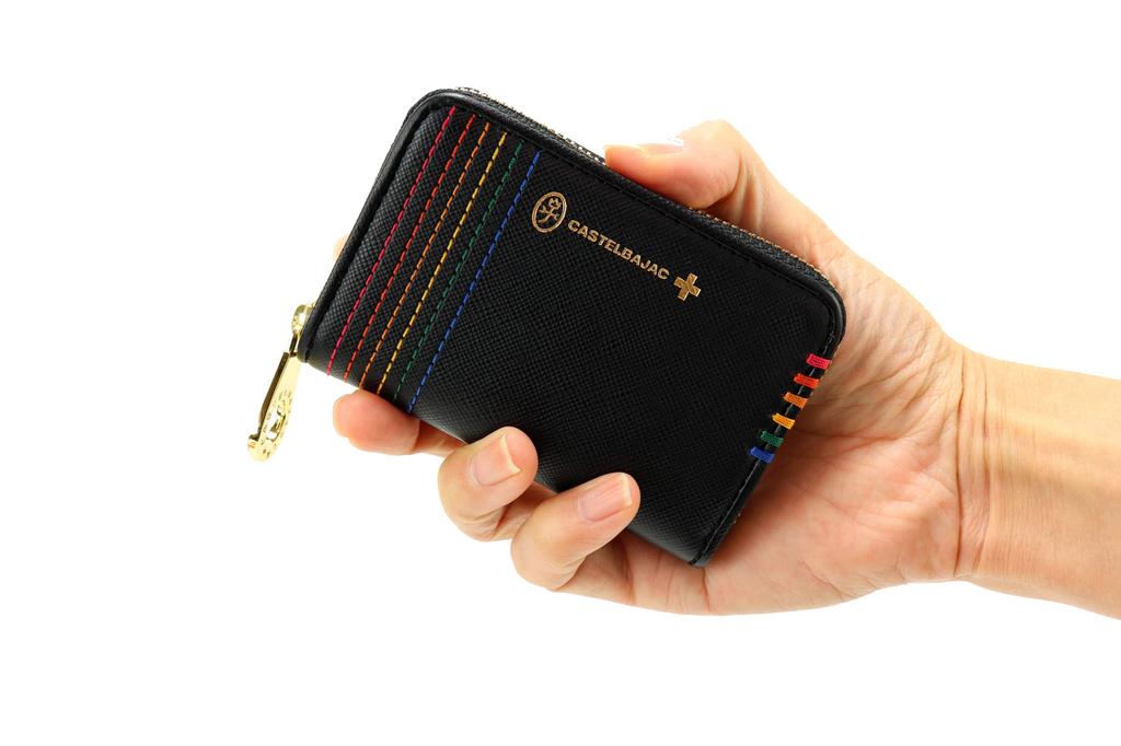 CASTELBAJAC Кожаный футляр для монет и пропусков [Castelbajac] (зеленый)