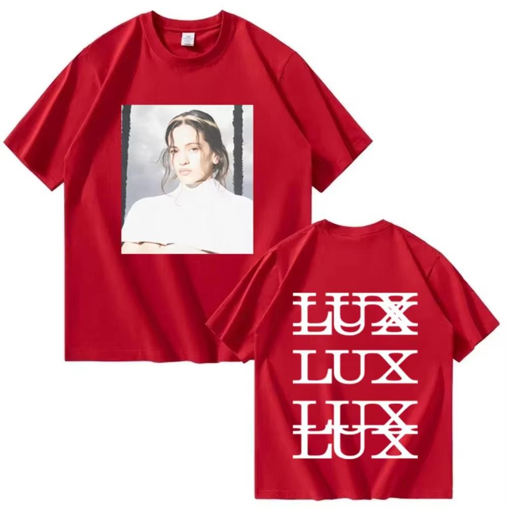 Rosalía LUX Tshirts New Album Harajuku Graprhic Oversized Men Women Short Sleeve Tops Fashion Male Cozy Pop music Streetwear