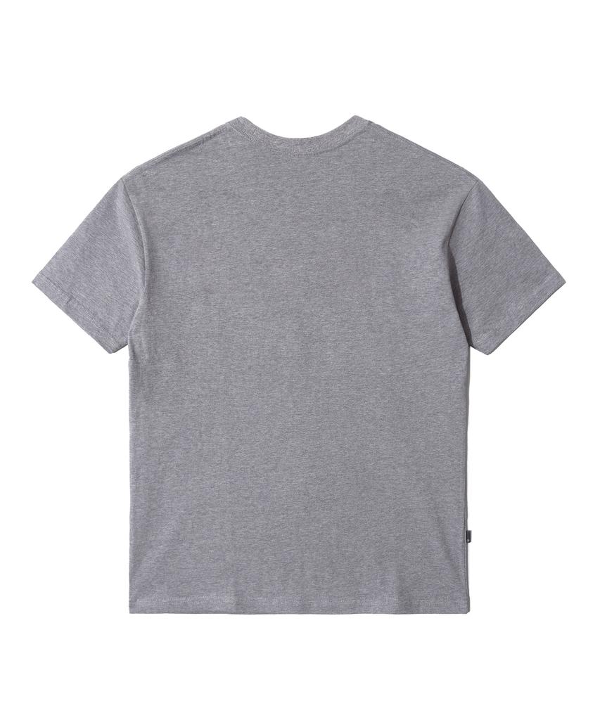 QT8 GARMENTS Однотонная шелковистая футболка (серый)