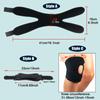 1Piece Adjustable Patella Knee Strap with Double Compression Pads Knee Support Running Basketball Football Cycling Tennis Yoga