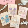 3pcs/Set Ocean Series Shell Starfish Hair Clips Glitter Princess Headdress New Barrette Girls