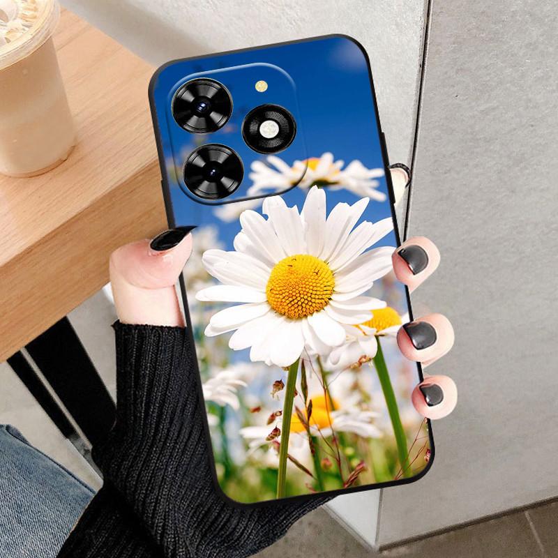 Чехол для Infinix Hot 40 Pro 40i Черный Мягкий Силикон ТПУ Защитный Чехол для Телефона Для Infinix Hot 40i Fundas Оболочка Hot40 Pro Coque