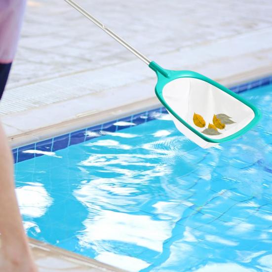 Pool Leaf Skimmer Net Ultra Fine Mesh with Long Handle Easy To Use Detachable Swimming