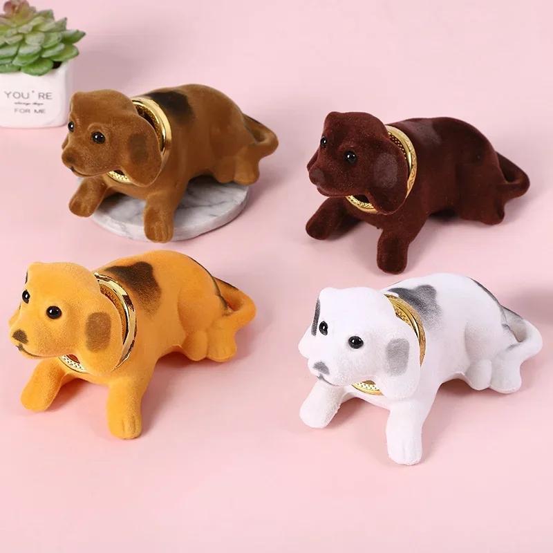 1Pcs Car Ornaments Shaking Head Dog Doll Car Dashboard Toys Cute Nodding Puppy Auto Interior Accessories Auto Decor Kids Gift LS