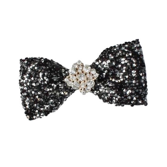 Yousheng Bow Tie Sparkling Rhinestones Inlaid Adjustable Tightness Formal Bow Tie Versatile Business Banquet Office Matching Decoration
