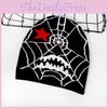 Gothic Style Knit Cap Featuring Spider Web Design For Casual Wear