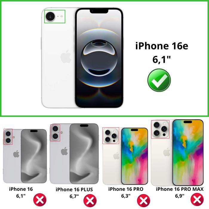 Coque pour iPhone 16e - Phonillico® - Silicone Gel TPU - Protection Souple - Ultra Mince - Transparent