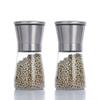 2 шт. Перечница и солонка, мельница из нержавеющей стали с регулируемой степенью помола, ручная мельница для специй для кухни, дома, ресторана