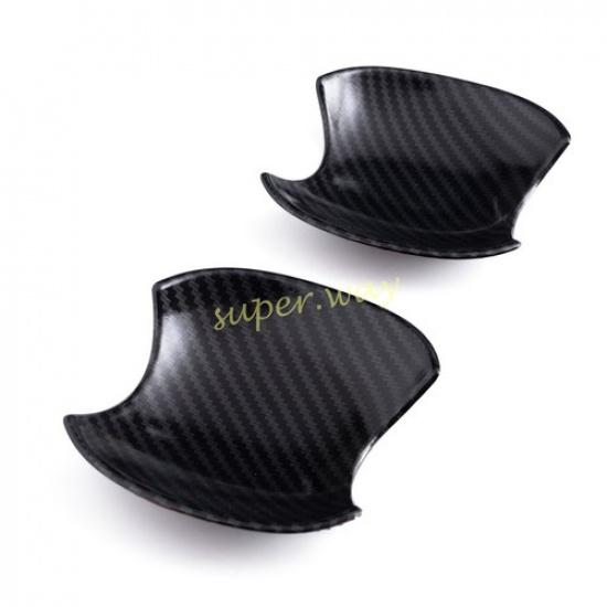 2x Carbon Fiber Car Front Door Handle Bowl Cup Covers For Toyota Prius -2025