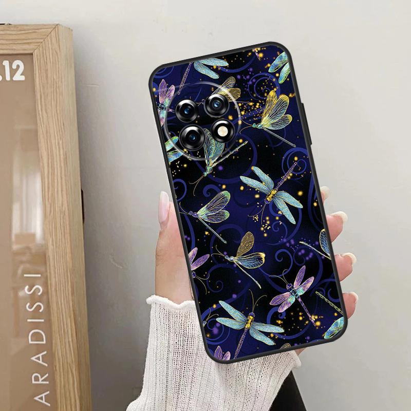 Dragonfly Case For OnePlus 12 11 9 10 Pro 9RT 10T 10R 12R OnePlus Nord 2 CE 3 Lite CE4 N10 N20 Cover