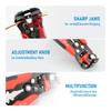 Wire Stripper Crimping Pliers 24-10AWG 0.2-6mm² Multifunctional Adjustable Cable Cutter Terminal Crimper Electrician Hand Tool