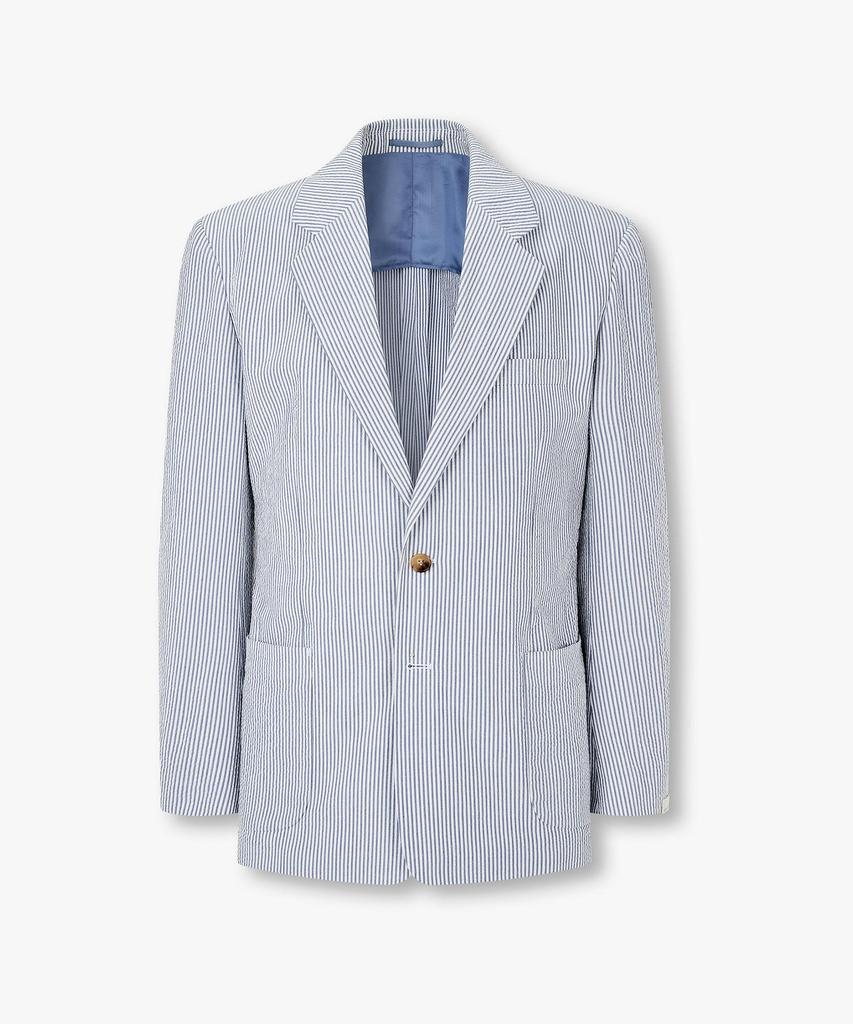 Man On The Boon Seersucker Suit Jacket_Blue 4716151010