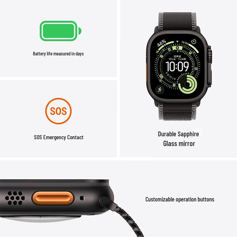 Apple Умные часы Watch Ultra 3 49 мм (Китайская версия)