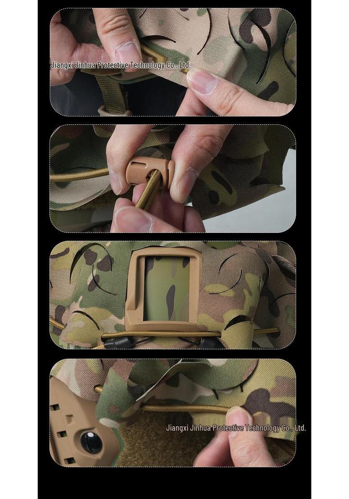 Тактический шлем CP Camouflage с лазерной резкой, легкий, для наружного использования, чехол