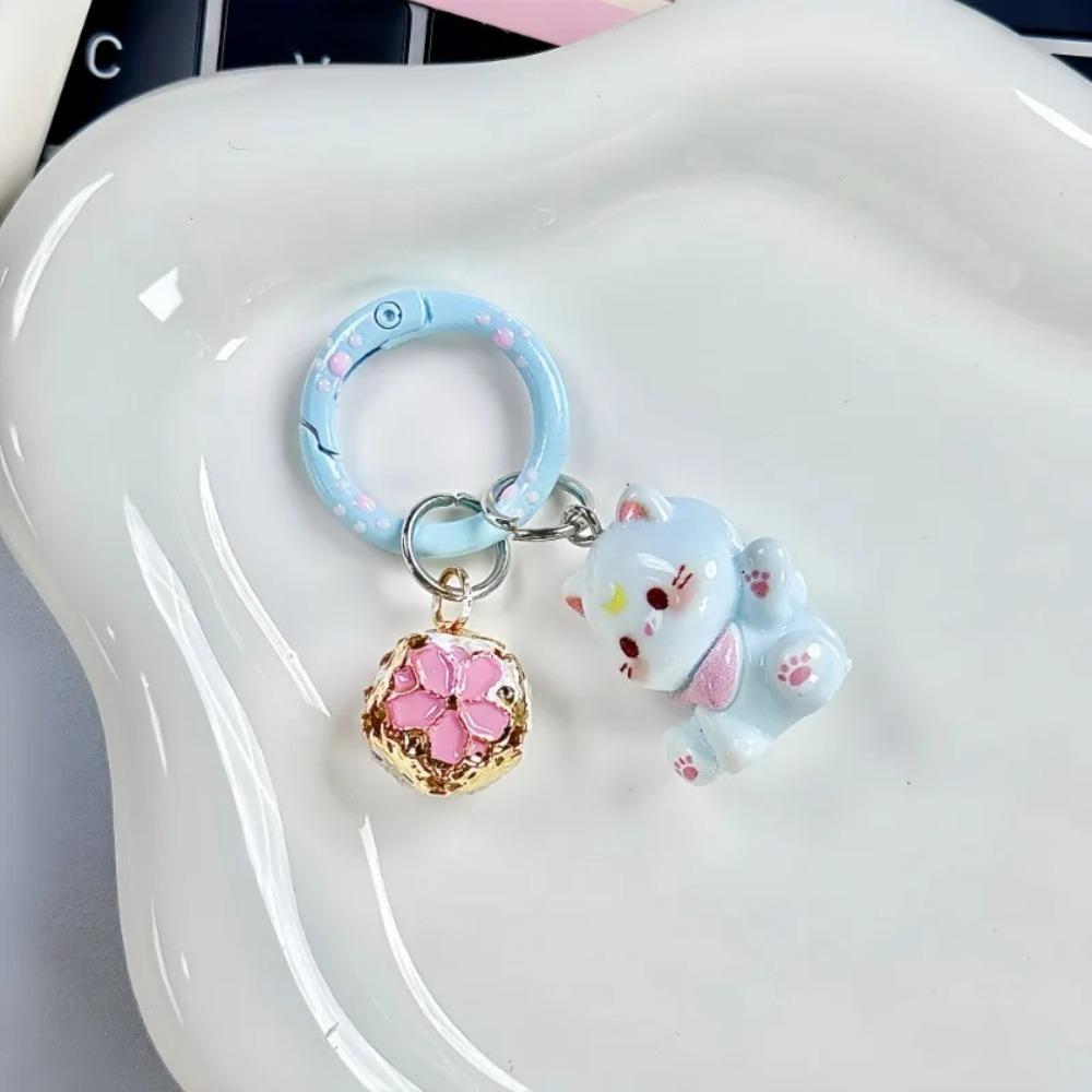Resin Sweet Keyring Cartoon Design Korean Keychain Fashion Cute Bag Pendant Bag Accessories