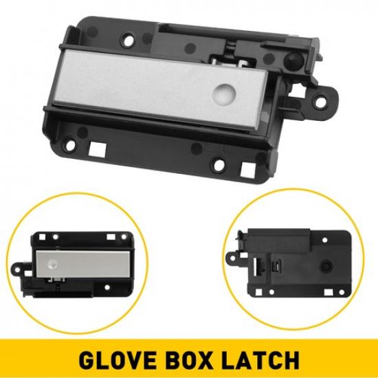 Silver Upper Glove Box Compartment Door Latch New Handle for Silverado Sierra