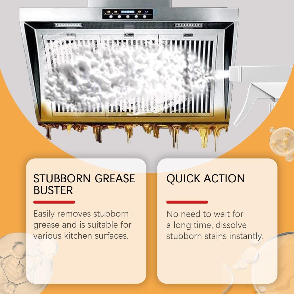 Очиститель для кухонного жира Очиститель для кухонного жира Очиститель для кухонных вытяжек Обезжиривающее средство для тяжелых масел 120 мл