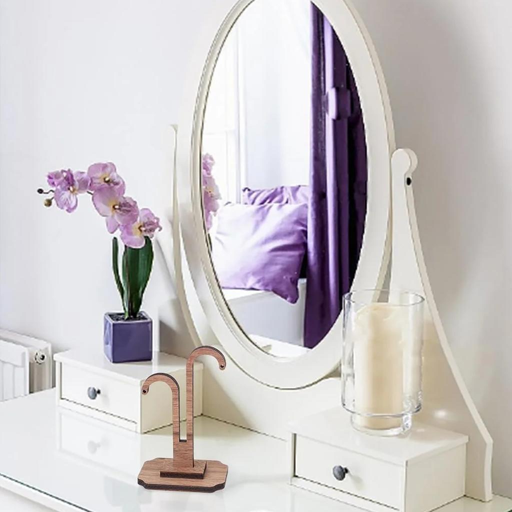 Деревянная подставка-крючок для серег и ожерелий, органайзер для ювелирных изделий, стойка для настольного использования