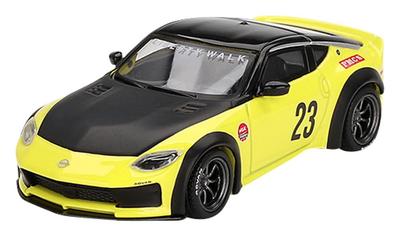 MINI GT Nissan Z WORKS Ikazuchi Желтый Готовое изделие 1/64 LBNATION (Правый руль)