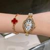 Romantic and Elegant Four-leaf Clover Ladies Watch, Temperament Pearl Watch, Retro Roman Quartz Watch