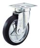 TRUSCO Press Rubber Caster, Wheels, Swivel, 200TJ-200C