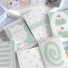 Korean INS Fresh Light Green Memo Pad Cute Student Loose Leaf Message Notepad Girl Mini Pocket Planner Scrapbook Material Paper