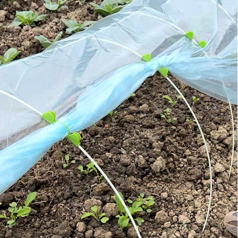 10 шт. Зажимы для тепличной пленки, Поддержка садового туннеля для растений, Чехол-брезент, Затеняющая сетка от насекомых, Фиксирующие зажимы, Зажим-бабочка