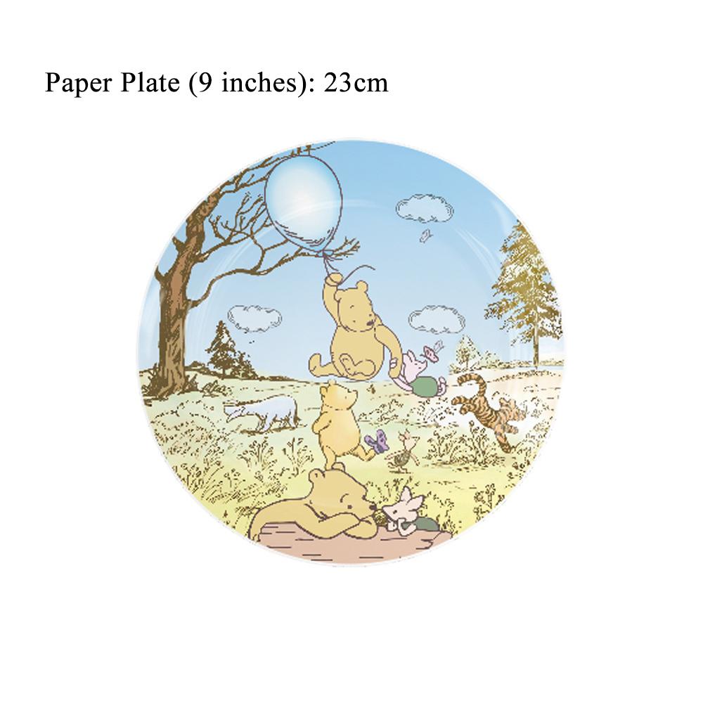 Набор тарелок, чашек и скатерти 51 шт. для декора тематической вечеринки в стиле Винни-Пуха