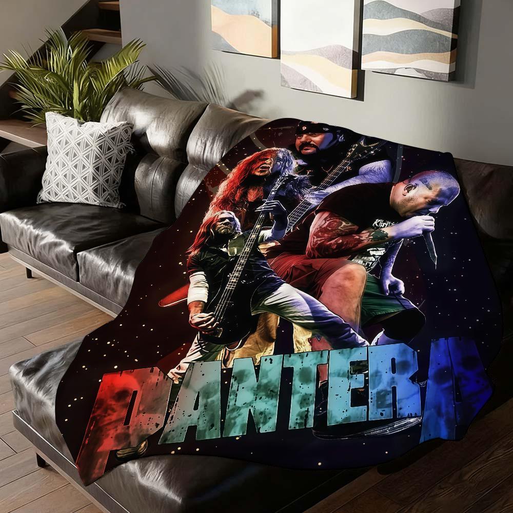 Rock band PPantera Blanket For Sofa Office Bed Plane Travel Sleep Read Relax Camping Soft And Warm