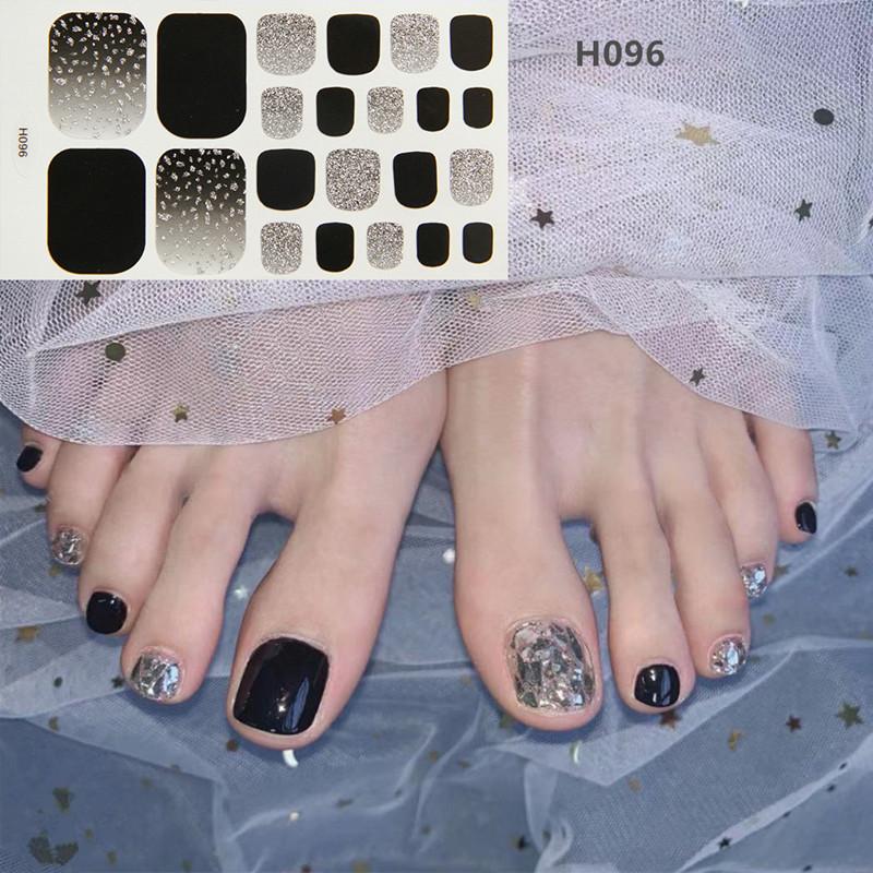 Summer New Toenail Film Nail Art Foot Paste Process Crystal Nail Oil Film Toenail Discount Goods