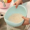 Rice Bowl Drain Basket Fruit Bowl Washing Drain Basket Multi-purpose Home Kitchen Organizer Rice Basket Screen Filter Colander