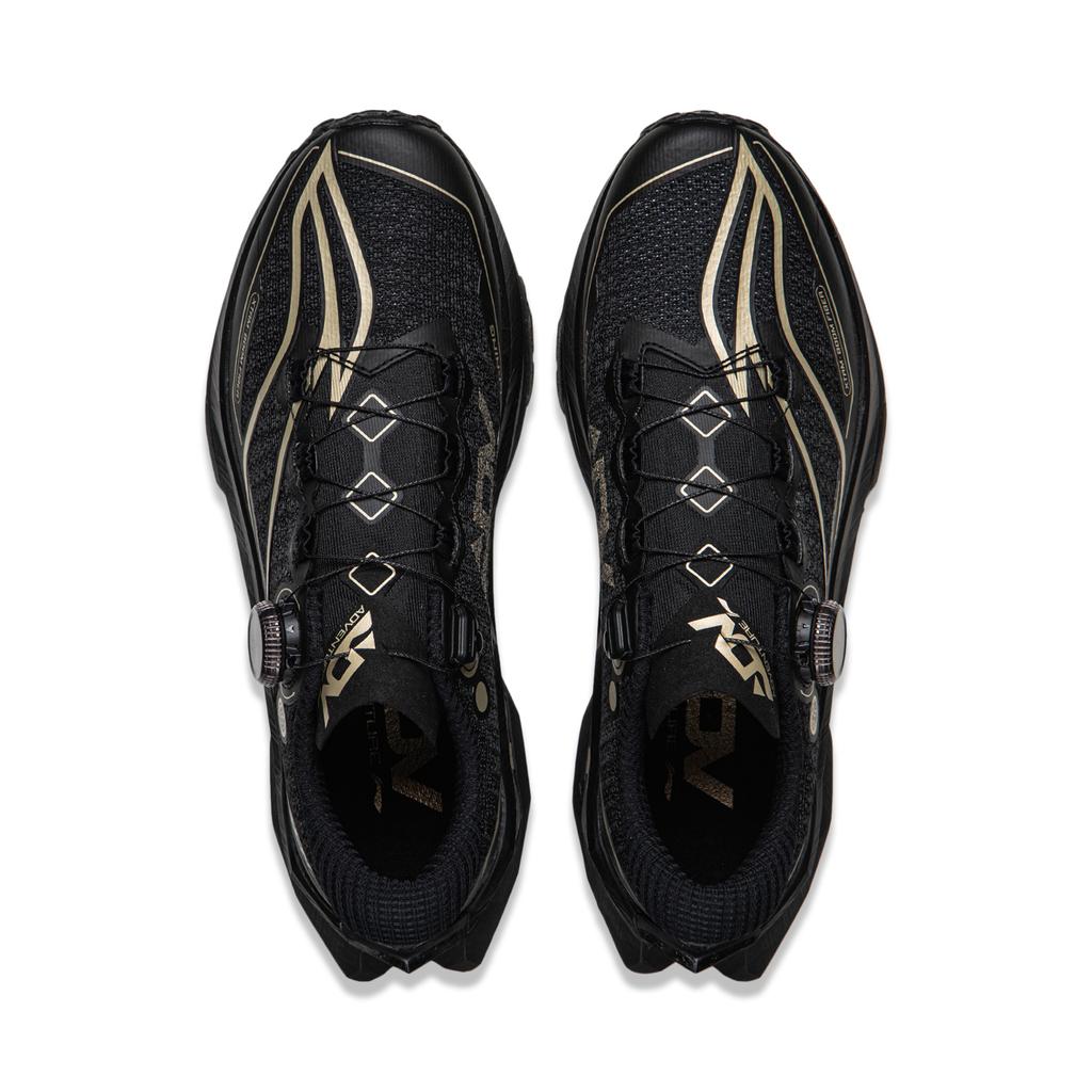 Li Ning De Lucas 3 PRO Амортизация Скользкая Устойчивая к истиранию Упругая Низкие Кроссовки для бега Унисекс Черные ARNW001-14