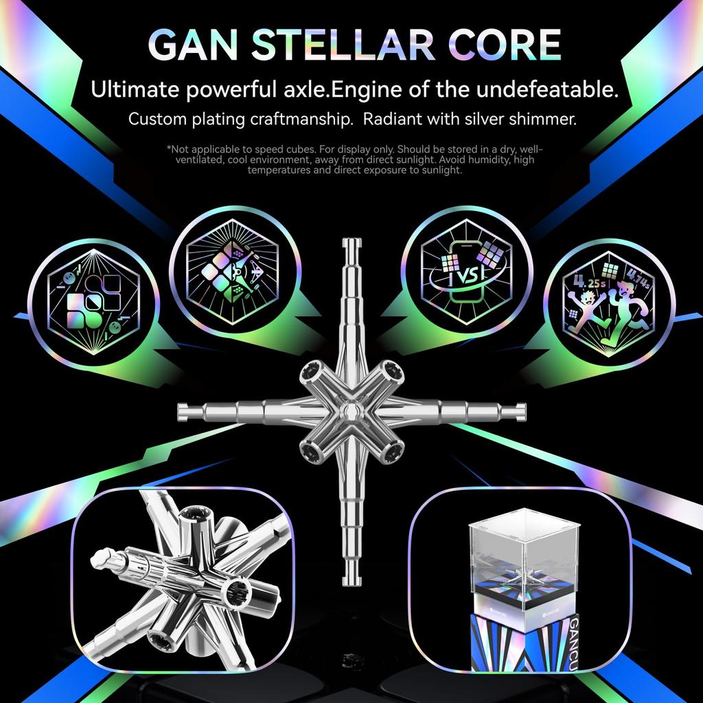 GAN15 Magnetic Float UV Speed Cube 3x3 Magnetic Speed Cube Kids Adult Edition Flagship Collector's