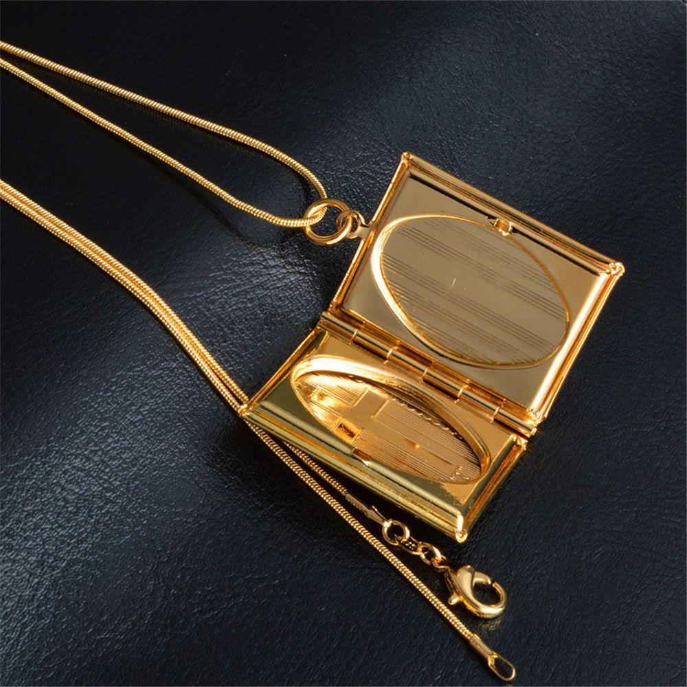 Charms Pciture Frame Pendant Christian Cross Bible Box Chains Jewelry Necklace Clothing Accessories