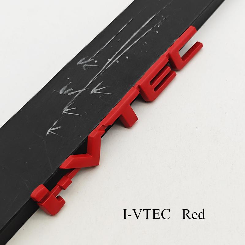 3D Metal Car Letters I VTEC Logo Rear Trunk Tail Badge Emblem Decals For Honda Civic Accord Jazz VEZEL Auto Sticker Accessories
