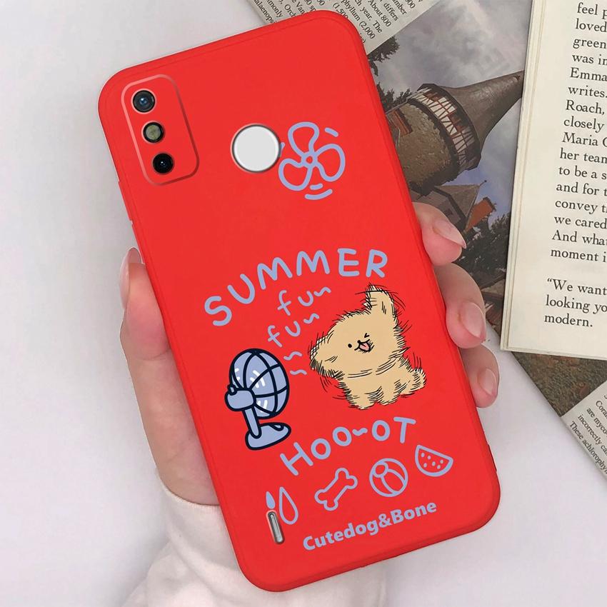 Для Tecno Spark GO 2023 2022 2021 2020 2 3 Camon 12 15 Air Pro Pop 7 Чехол для телефона Милые мультяшные животные Матовые силиконовые задние крышки Для Tecno Накладка