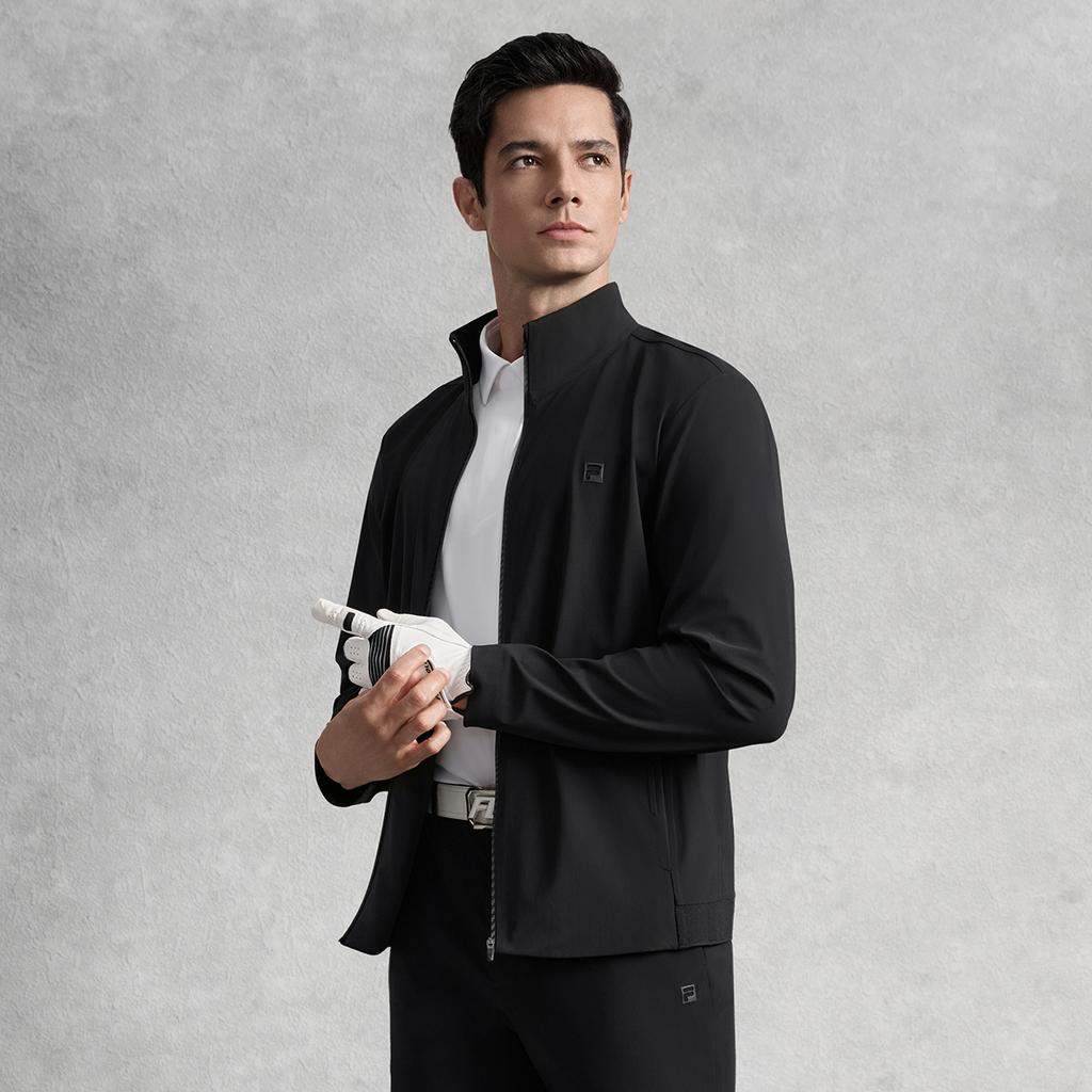 Новые куртки серии FILA Golf Мужские Цвет угольно-черный A11M535501FBK