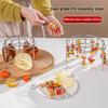 Air Fryer Stainless Steel Vertical Grill Rack Detachable String Grill Vertical Barbecue Skewer Bracket 24 Baking Needle