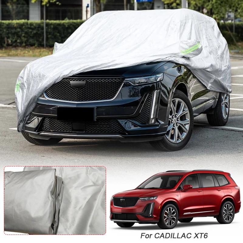 Car 210T Polyester Cover For CADILLAC CT4 CT5 CT6 ESCALADE LYRIQ OPTIQ SRX VISTIQ XT4 XT5 XT6 Waterproof Anti-Dust Accessory